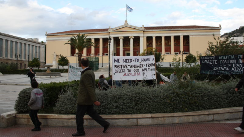 Athens Protest_before_the_University_Photo_by_Giovanni_DallOrto_Nov_11_2009