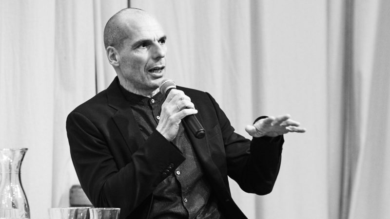 Yanis Varoufakis lors de la réunion publique du Printemps européen à Berlin, le 25/1/2109. ©Pidjyphotography
