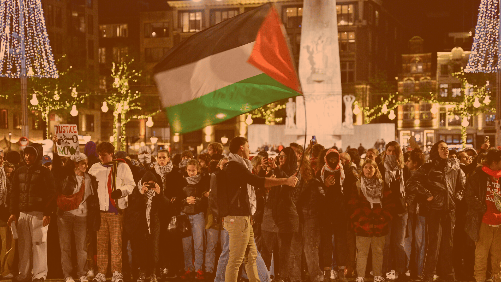 Amsterdam demonstration against repression of Palestine solidarity movement - DiEM25 Communications